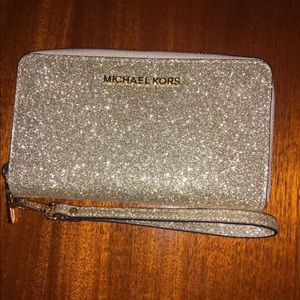 Michael Kors Gold Sparkle Wristlet